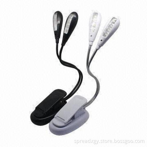 Book Reading Light with Clip, 8-piece High Brightness LEDs